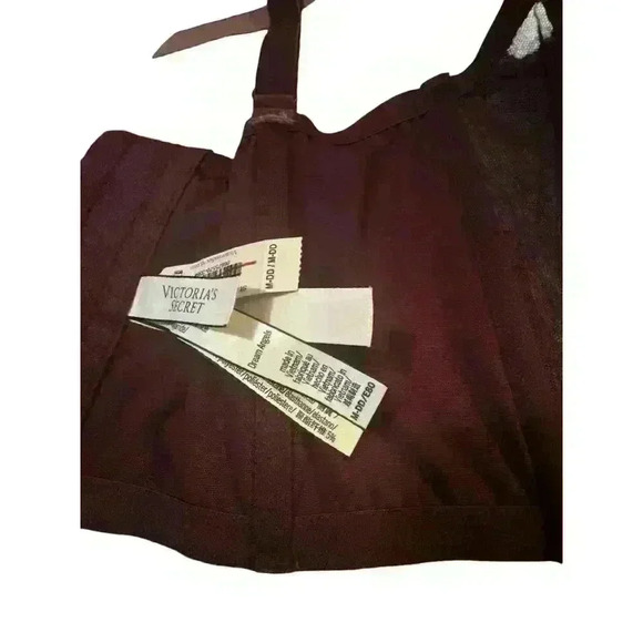 Victorias Secret Nwt Dream Angels Floral Satin & Mesh Corset Bra M-DD/ 36DD - Picture 4 of 4